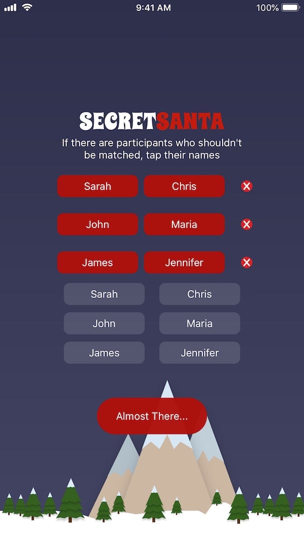 Screenshot of iPhone App